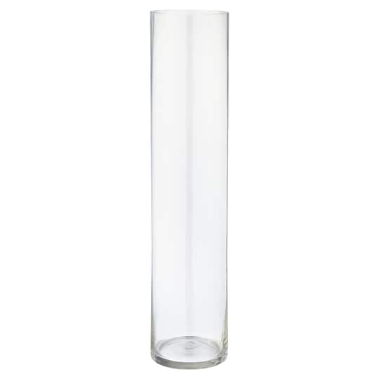 18" Clear Glass Cylinder Vase by Ashland